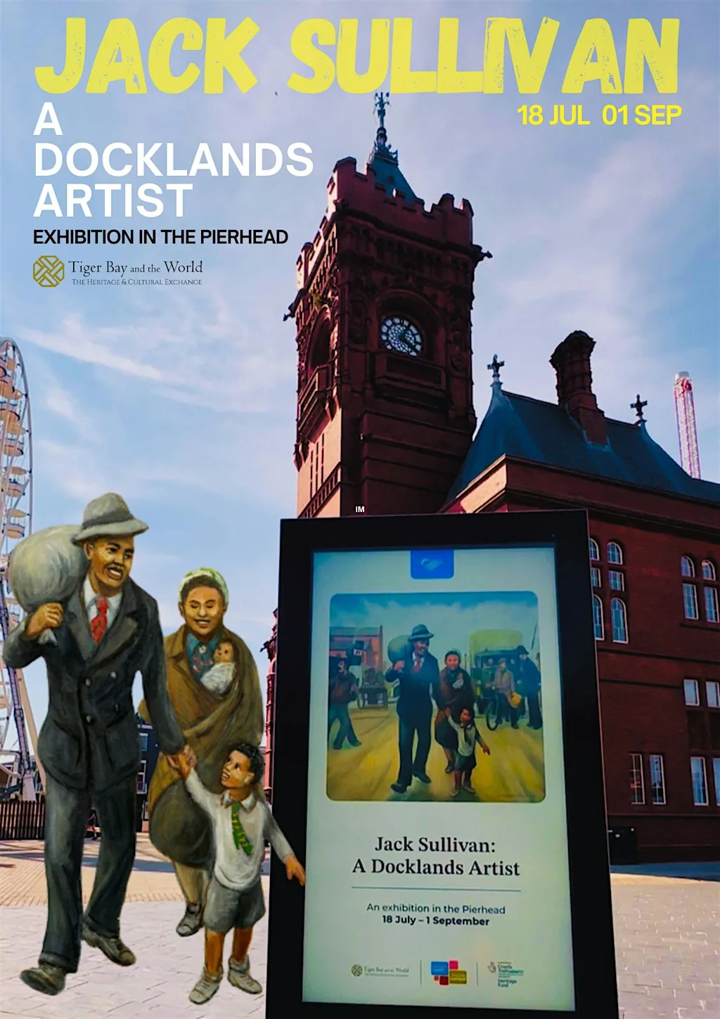 Jack Sullivan A Docklands Artist, exhibition in the Pierhead. at Pierhead Building