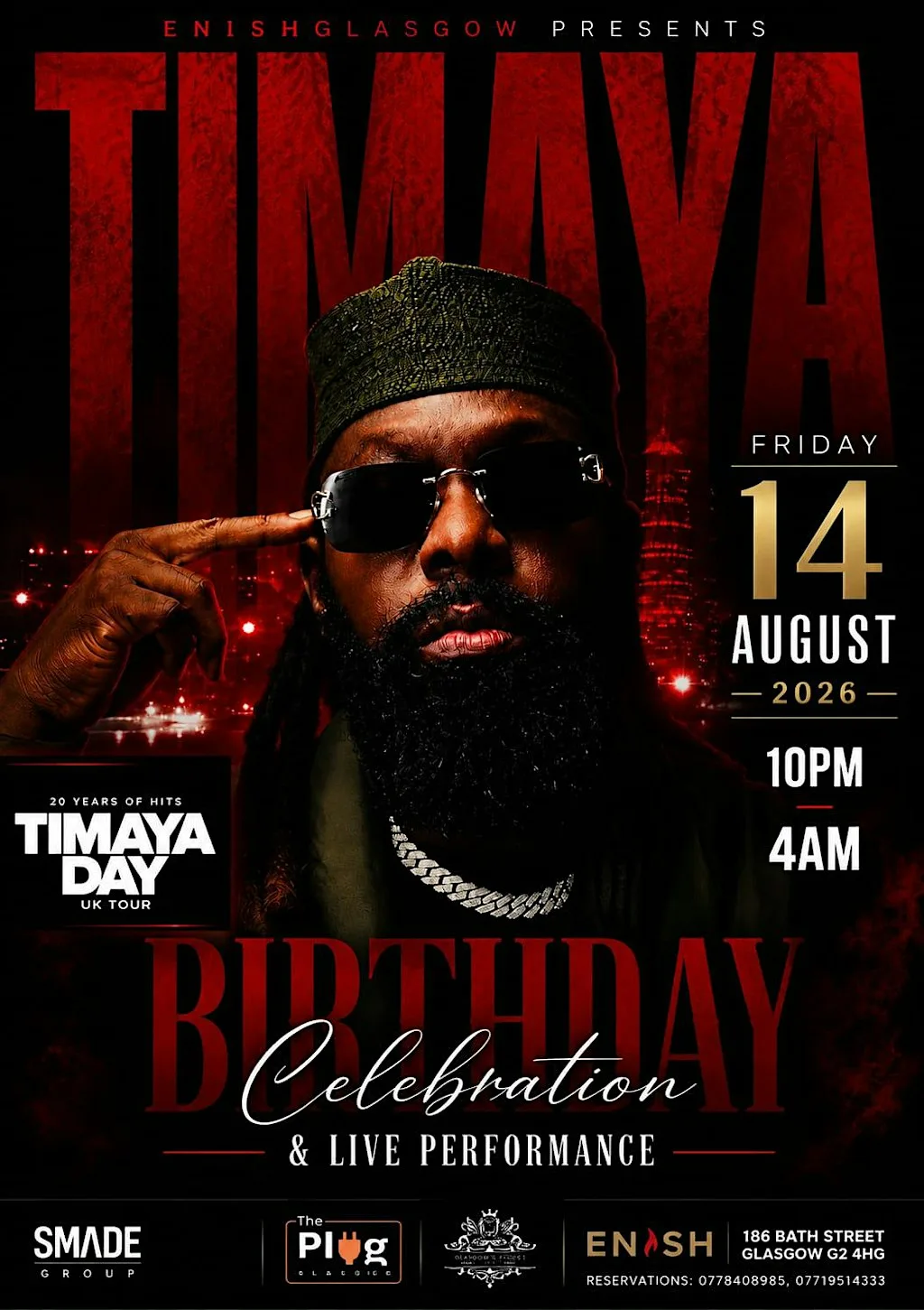 TIMAYA LIVE at Enish Glasgow