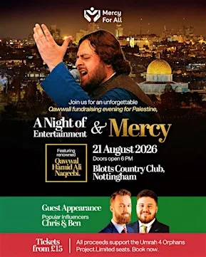 Qawwali Concert for Palestine - A Night of Mercy