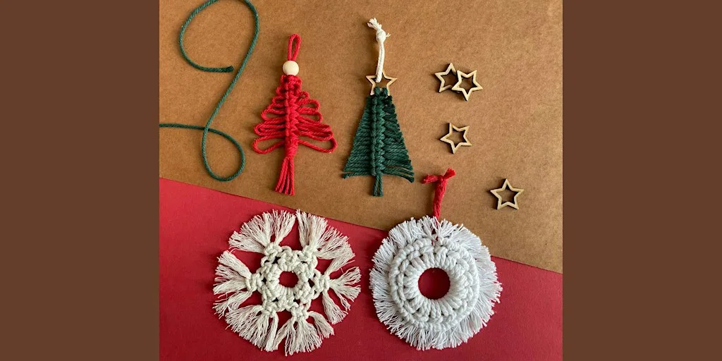 Macramé Christmas Trees & Snowflakes Workshop with Hannah Sibai