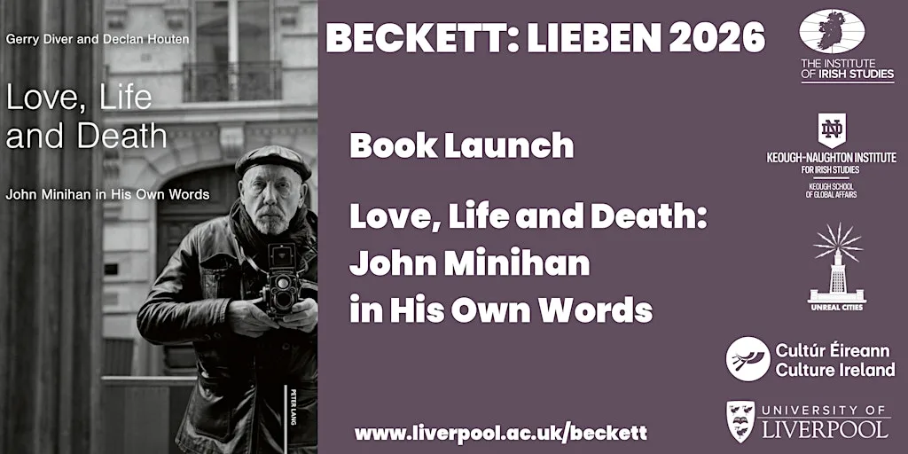 Beckett: Lieben - Book Launch - Love, Life and Death: John Minihan at Yoko Ono Lennon Centre, Lecture Theatre 1