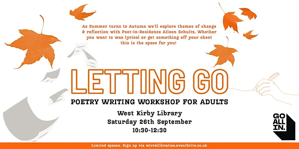 Poetry Writing Workshop for Adults - Letting Go at West Kirby Library