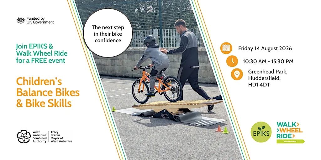 FREE Children's Bike Skills Greenhead Park Huddersfield at Greenhead Park