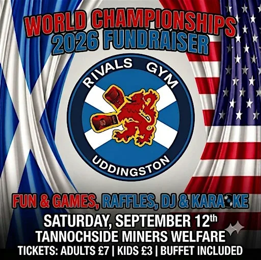 Rivals Uddingston - World Championships Fundraiser at Tannochside Miners Welfare