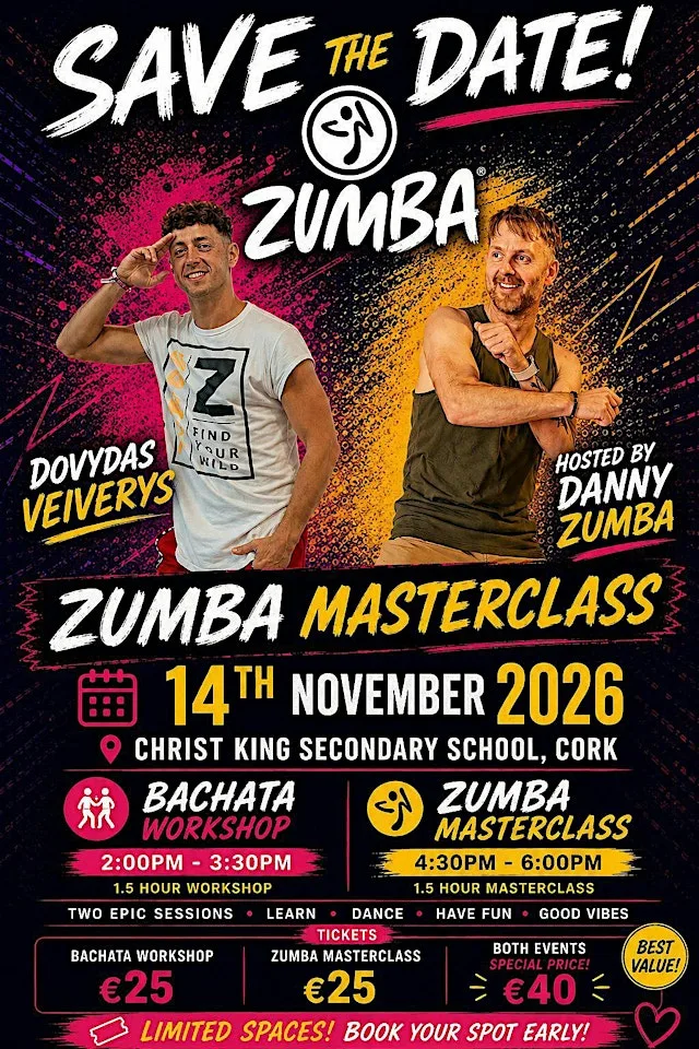 Zumba Masterclass with Dovydas Veiverys hosted by Danny at Christ King Girl's Catholic Secondary School