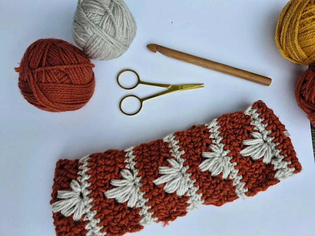 Leaf Stitch Ear Warmers - Edinburgh