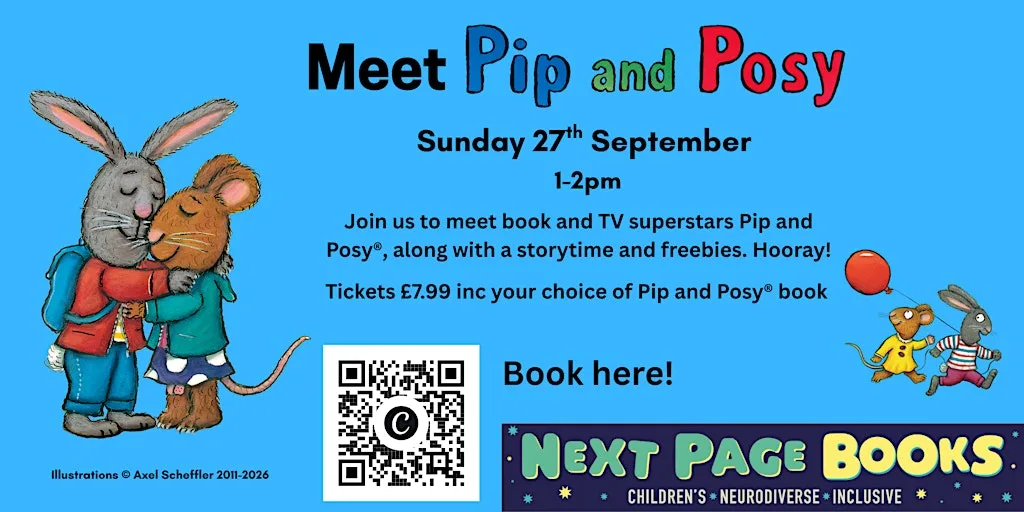 Meet Pip and Posy® - as seen on TV and in books! at Next Page Books