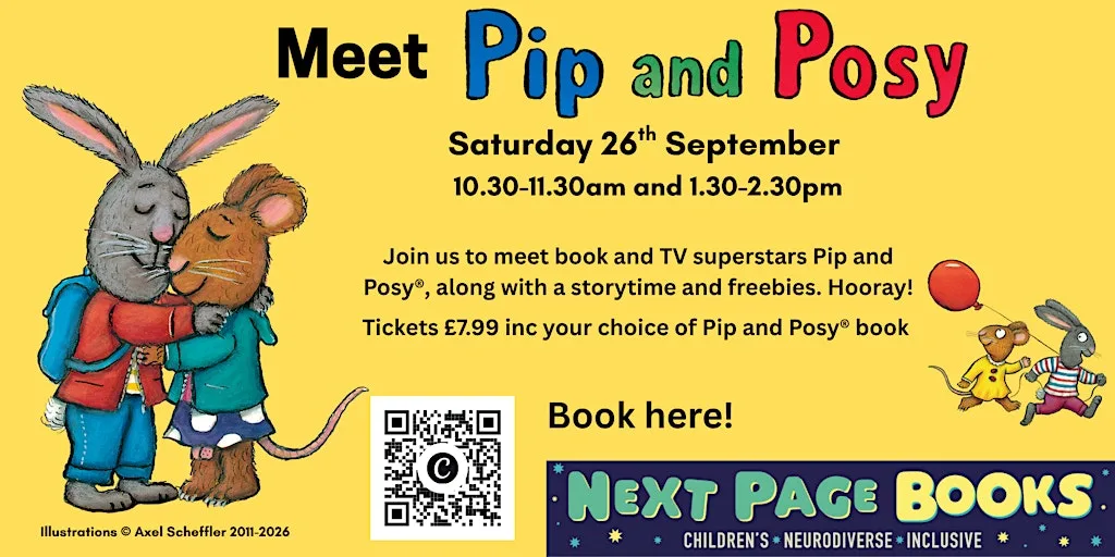 Meet Pip and Posy® - as seen on TV and in books! at Next Page Books