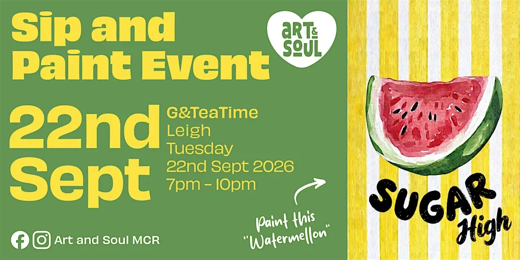 Sip and Paint Night at G&TeaTime, Leigh