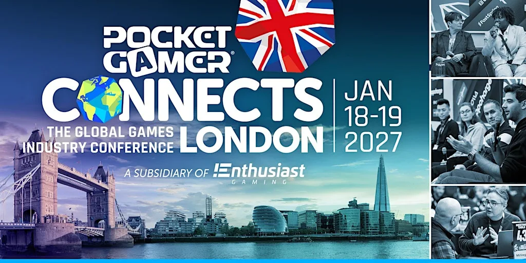 Pocket Gamer Connects London 2027 at The Brewery