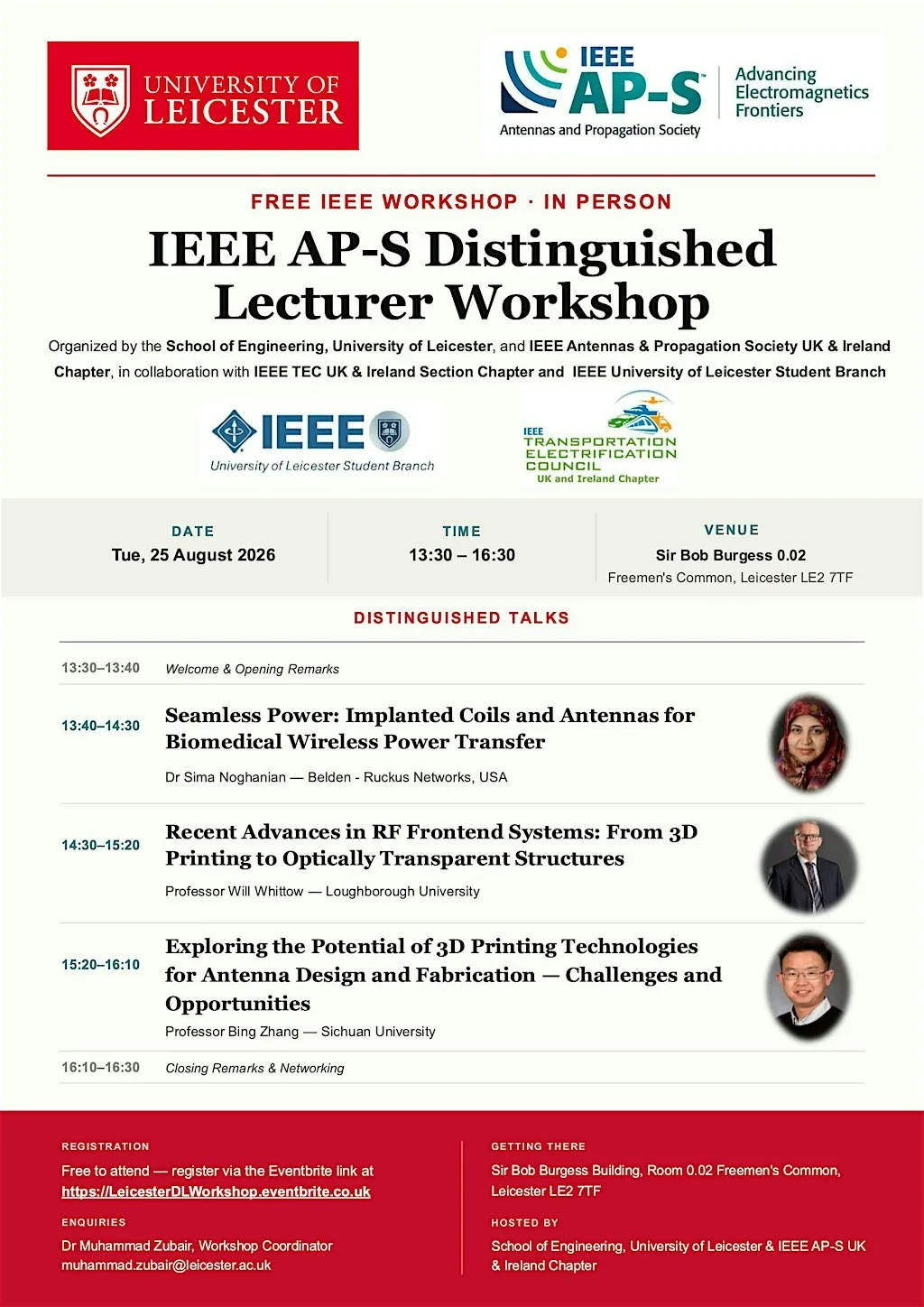 IEEE AP-S Distinguished Lecturer Workshop (University of Leicester)