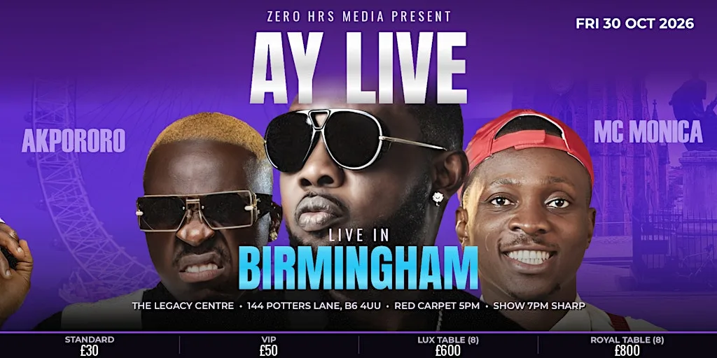 AY LIVE BIRMINGHAM at Legacy Centre of Excellence