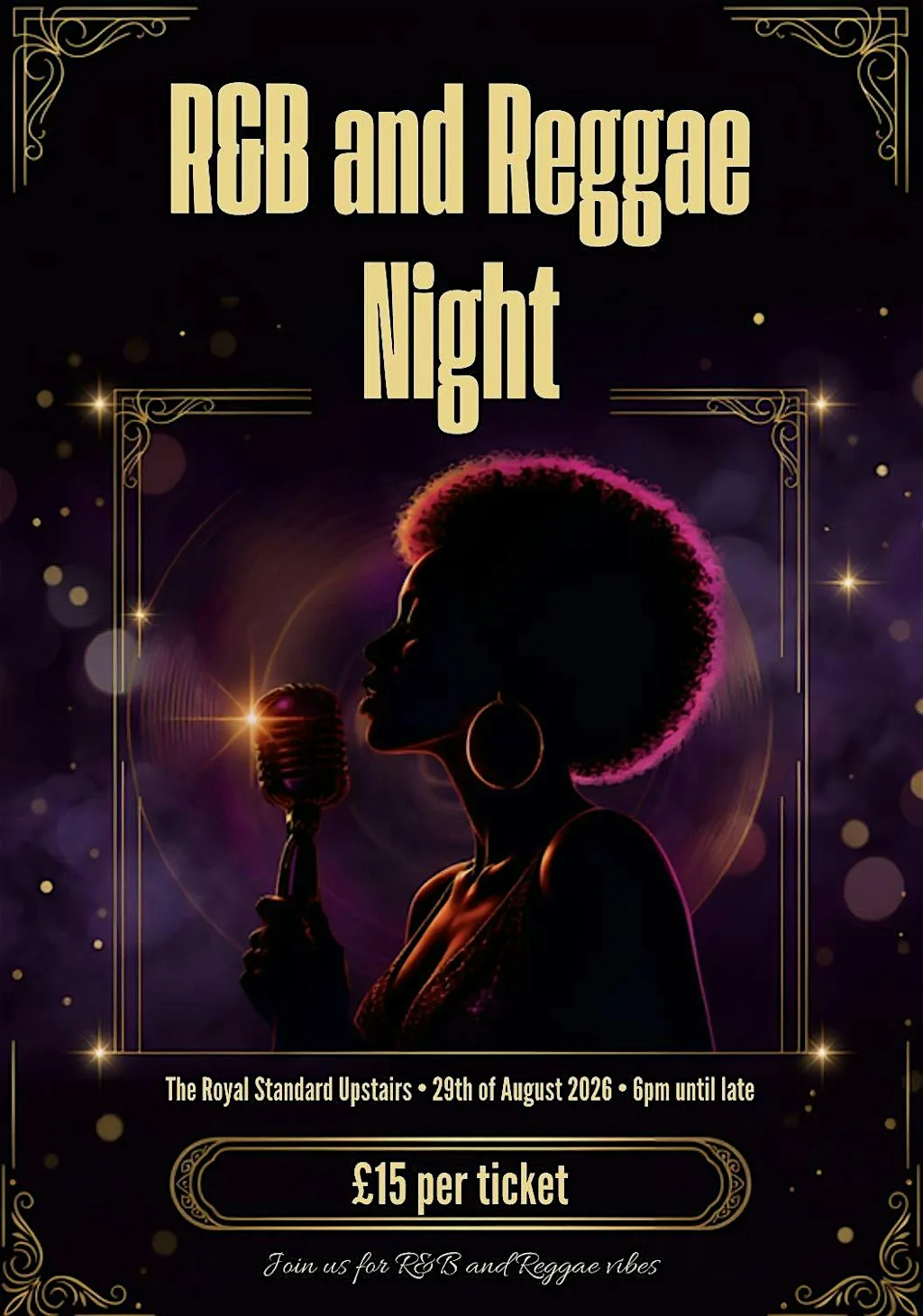 R&b and reggae night at The Royal Standard