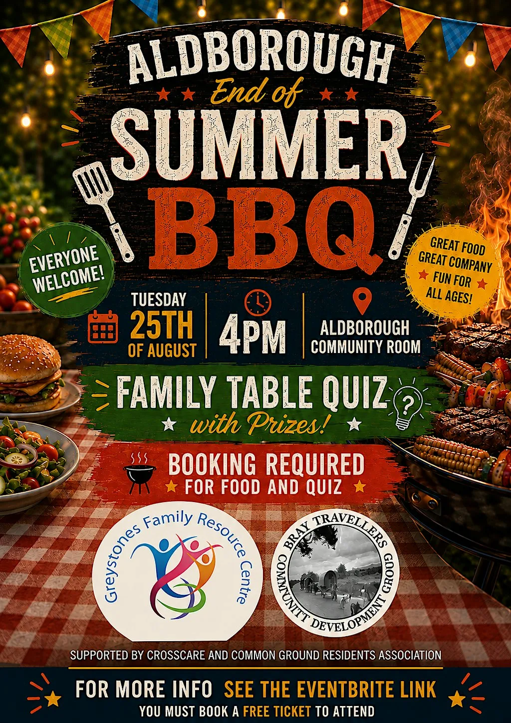 Aldborough End of Summer Family Table Quiz and BBQ at Aldborough Community Room