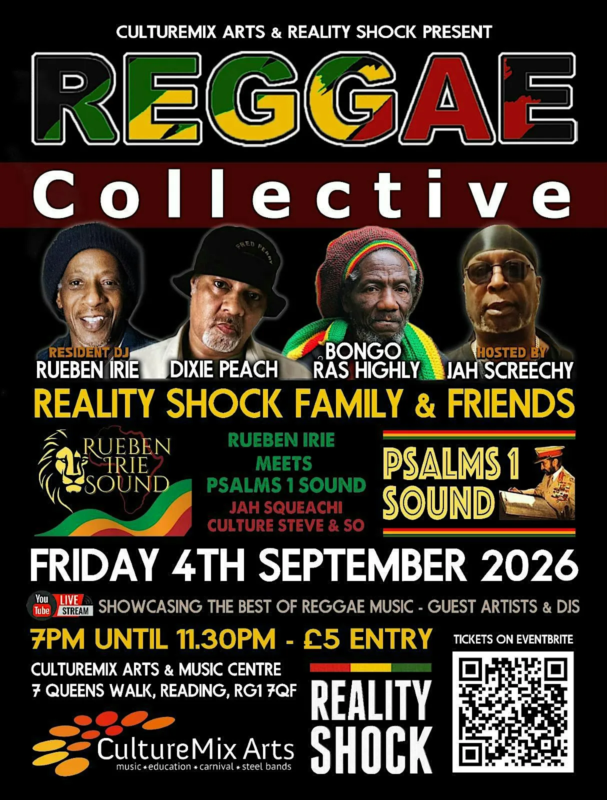 Reggae Collective Sound System Veterans at CultureMix Arts & Music Centre