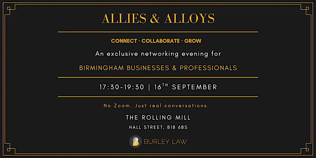 Allies & Alloys - Birmingham Networking Eve for Businesses & Professionals
