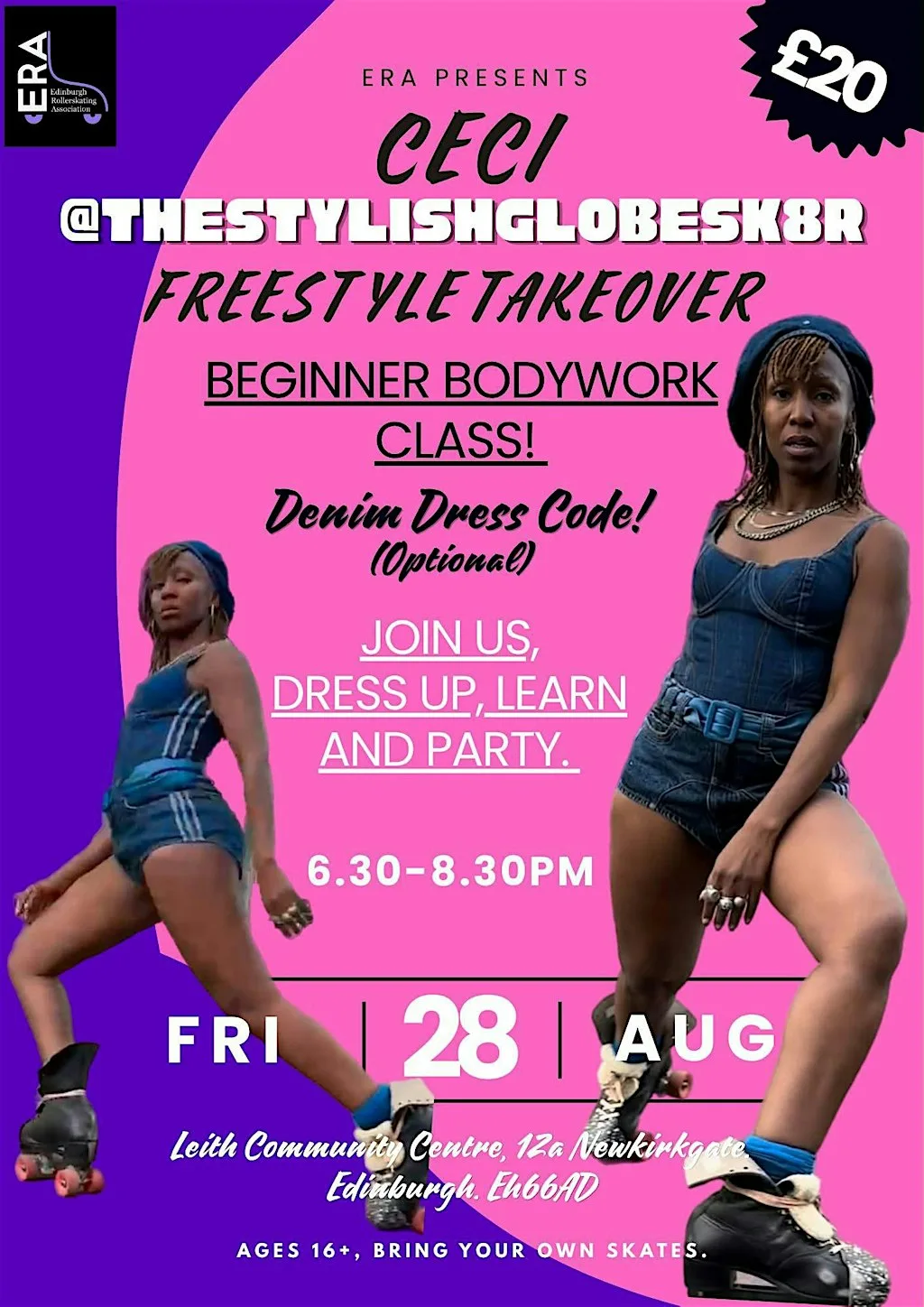 Edinburgh Rollerskating class & party
