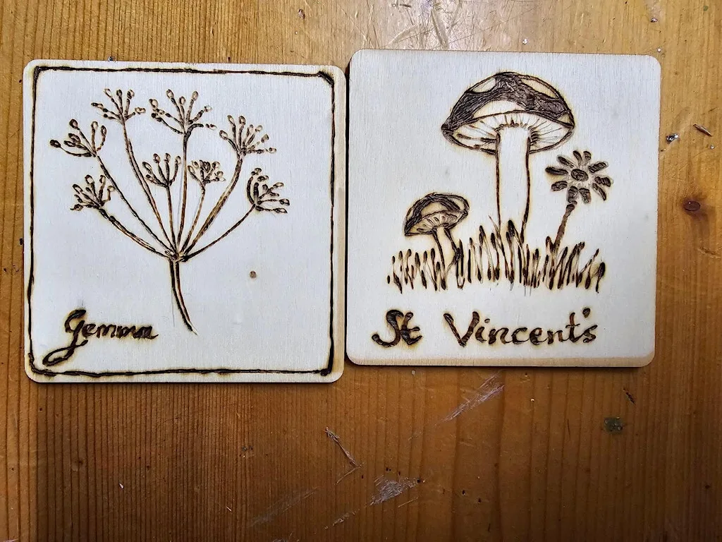 Pyrography - Fryston Community Centre at Fryston Community Centre