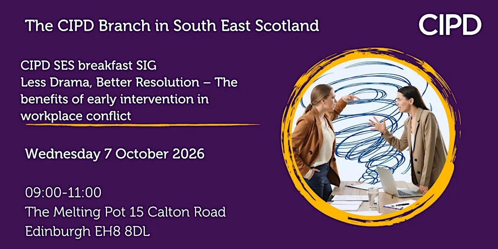 CIPD SES breakfast SIG: Less Drama, Better Resolution at The Melting Pot