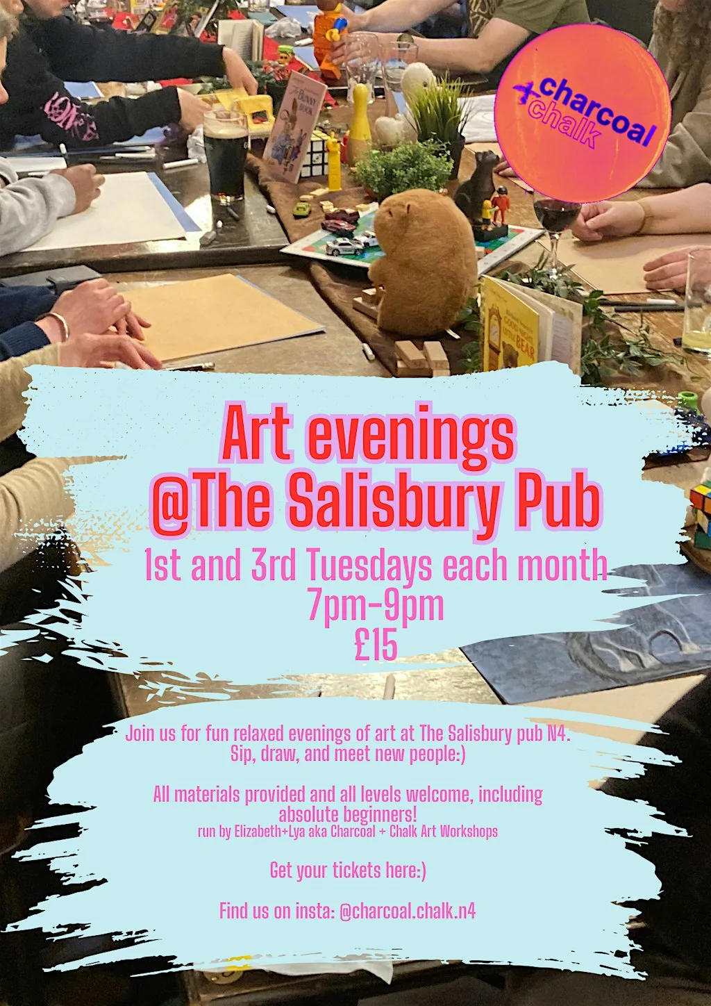 Art evening @ the Salisbury Pub Harringay at The Salisbury Hotel (Harringay)