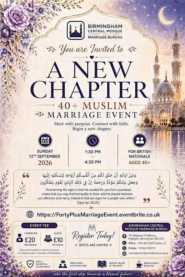 40 Plus Muslim Marriage Event