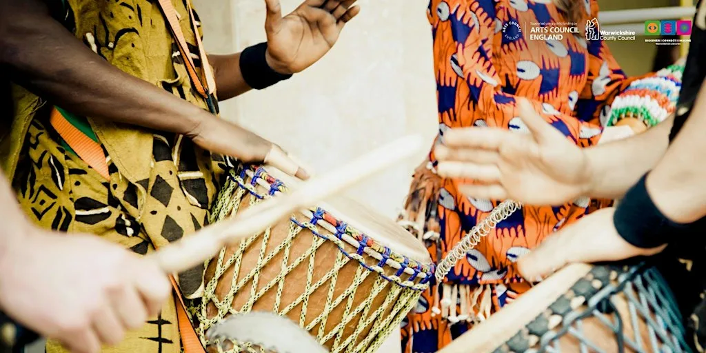 African Drumming Workshop at Leamington Library & Information Centre