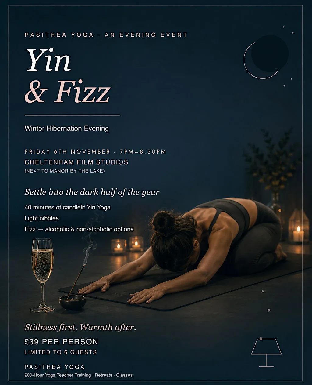 Yin & Fizz Evening - Cheltenham at Cheltenham Film Studios
