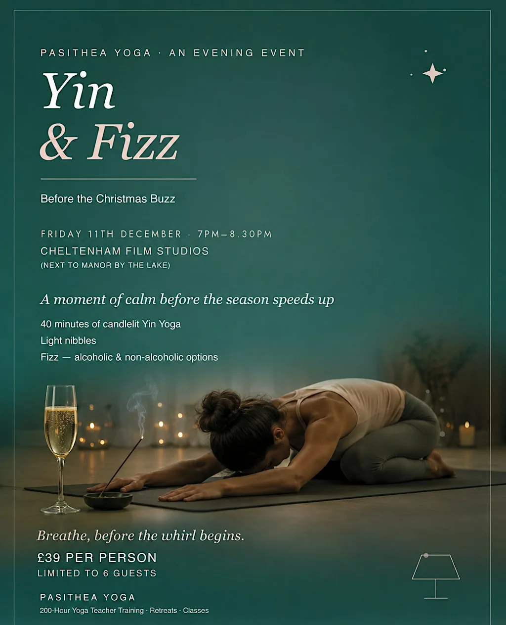 Yin & Fizz Evening - Cheltenham at Cheltenham Film Studios