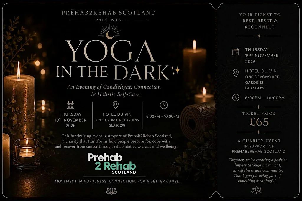 Prehab2Rehab Presents Yoga In the Dark at One Devonshire Gardens by Hotel du Vin