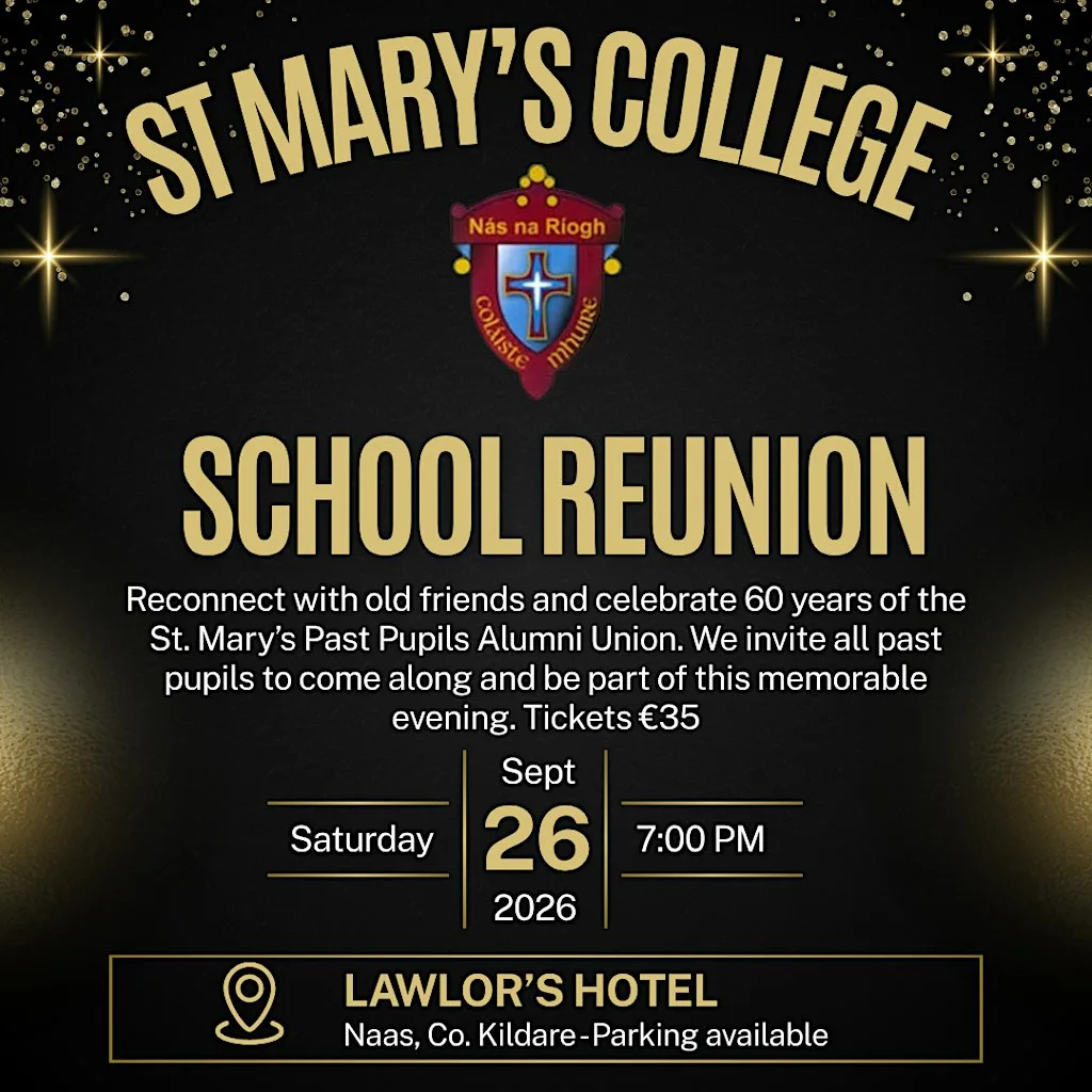 St Mary's College Naas School Reunion at Lawlor's of Naas