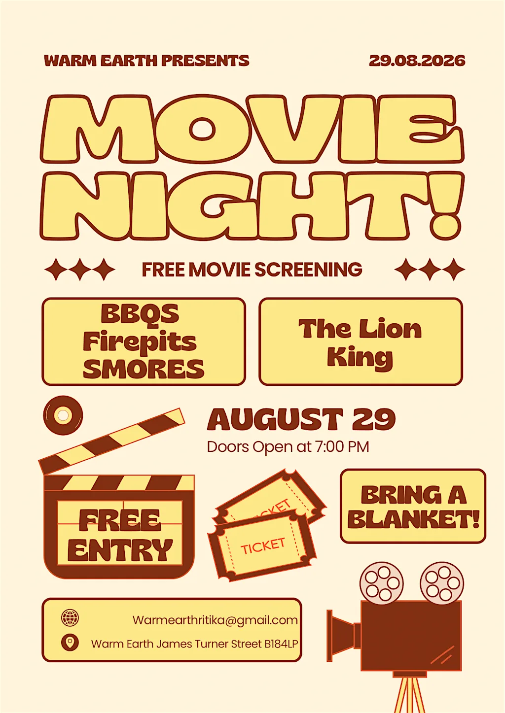 The Lion King Outdoor Cinema Show at Warm Earth