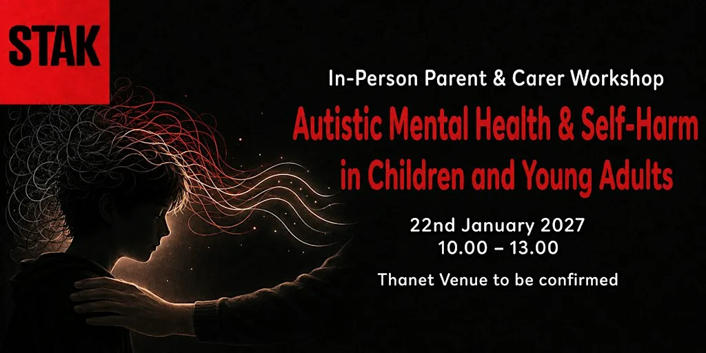 Autistic Mental Health & Self Harm in Children and Young Adults at Margate Clocktower