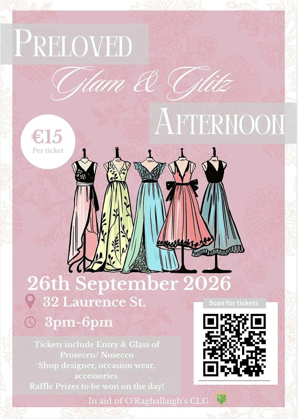 Preloved Glam & Glitz in aid of ORaghallaighs CLG at Highlanes Gallery