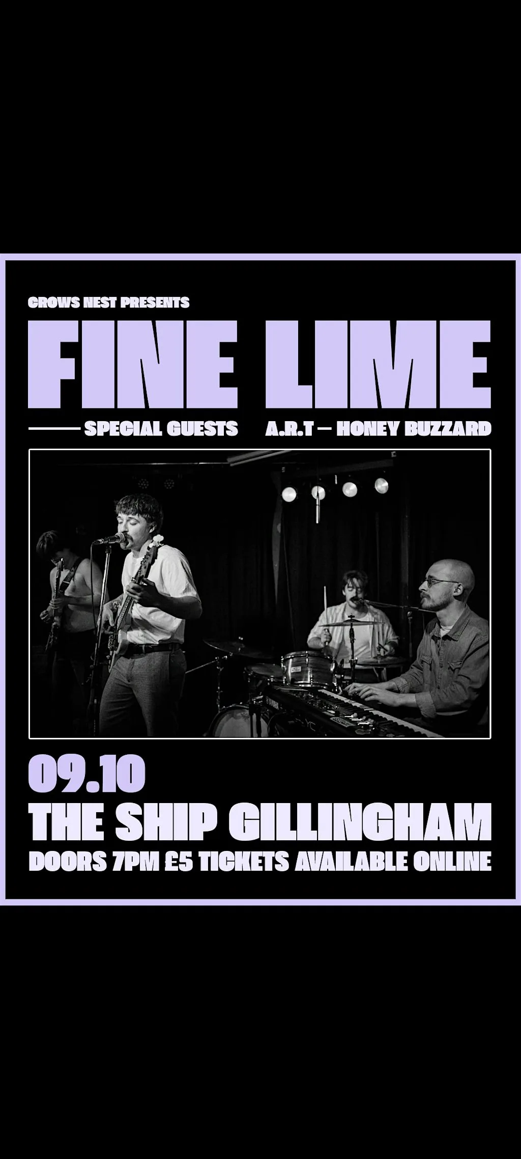 FINE LIME / A.R.T / HONEY BUZZARD - Ship Gillingham at The Ship Inn, Court Lodge Road, Gillingham