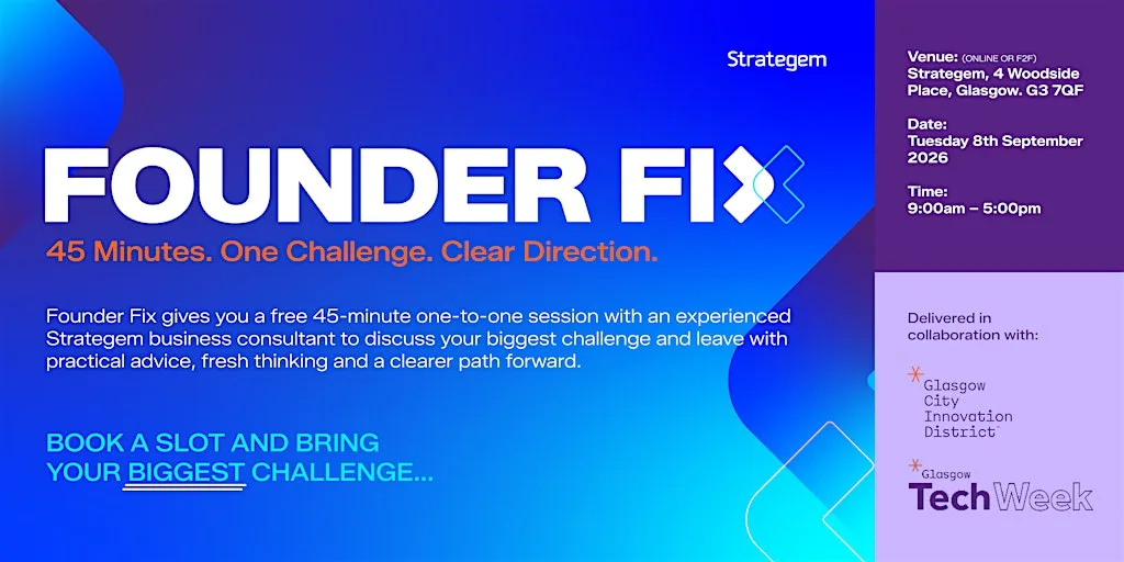 Founder Fix at Glasgow Meeting Room
