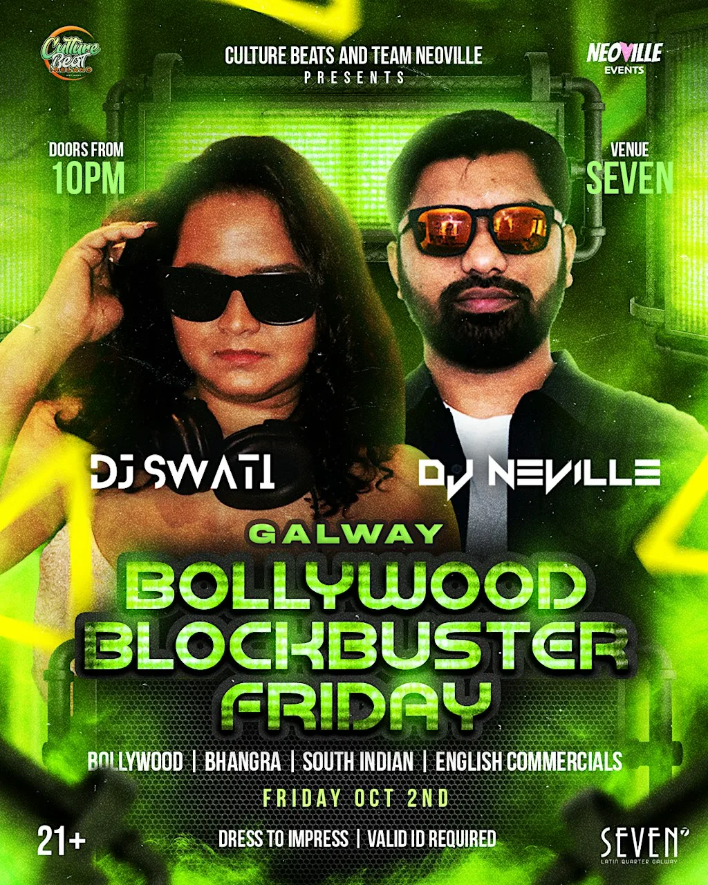Bollywood Blockbuster Friday in Galway at Seven Bridgestreet
