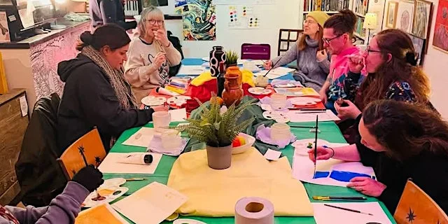 Traditional Drawing & Painting with Graeme & Eddie at Sketchy Beats Cafe