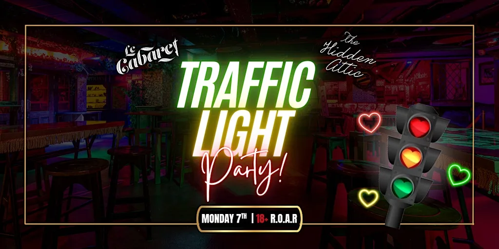 Le Caberet & Hidden Attic Traffic Light Party, Monday 7th Freshers Week! at Le Caberet, Cork