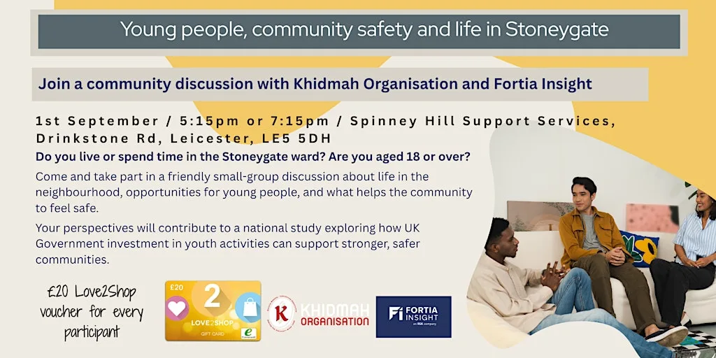 Community conversation: Young people and community safety in Stoneygate at SPINNEY HILL SUPPORT SERVICES