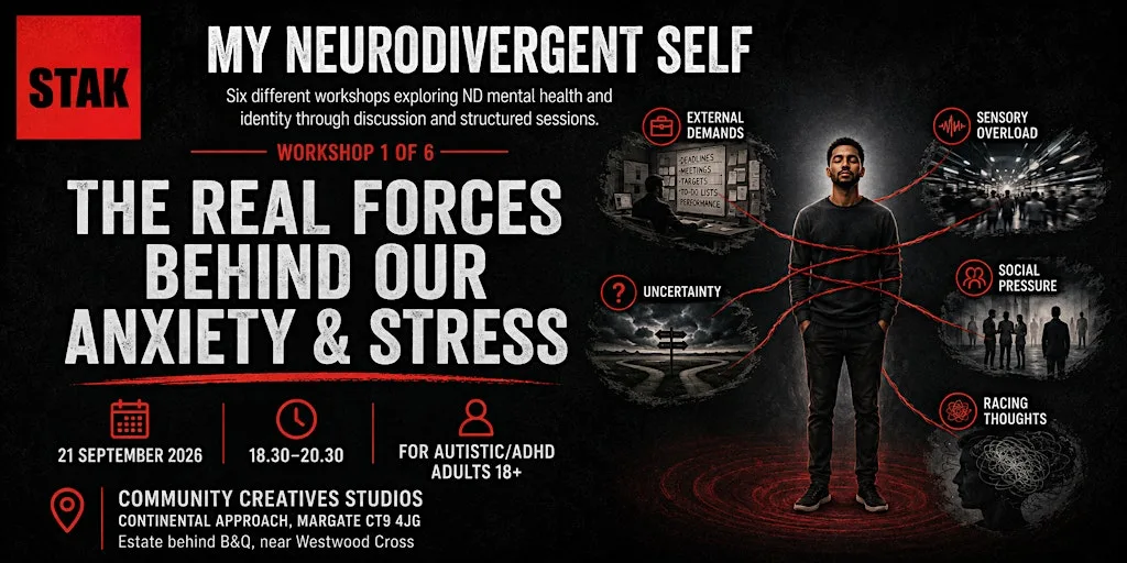 My Neurodivergent Self - Workshop 1 - The Real Forces Behind Our Stress at Community Creative Studios CIC