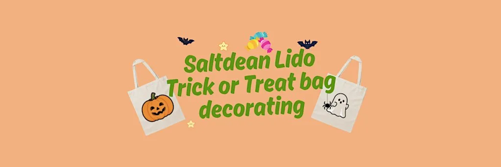 Saltdean Lido Kids Trick or Treat bag Decorating at Saltdean Lido