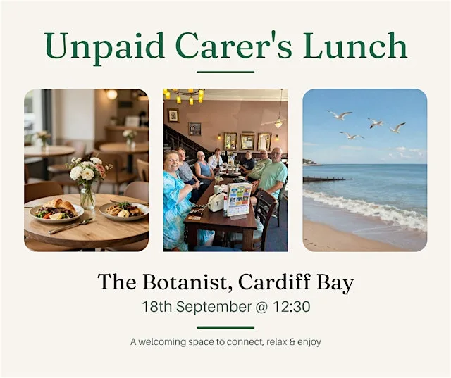 Unpaid Carer's Lunch at the Botanist