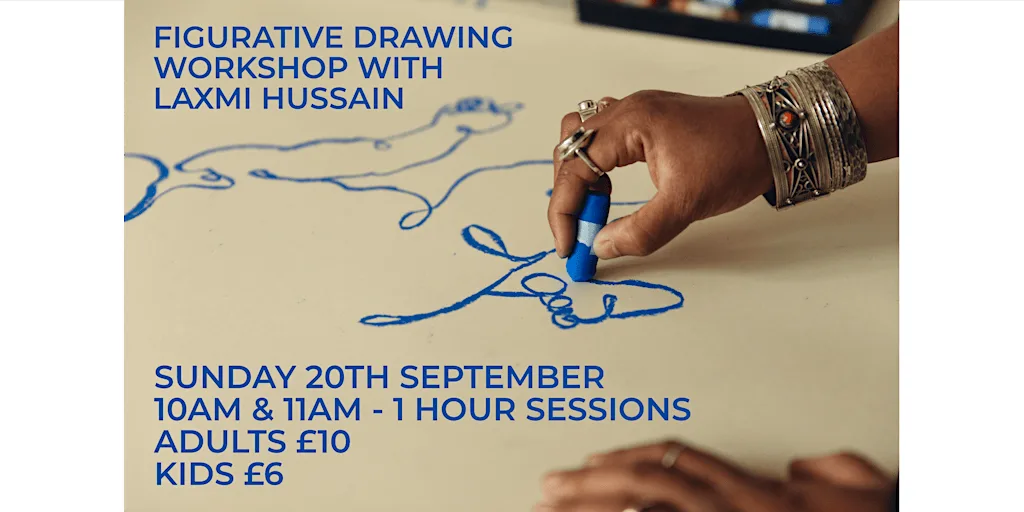 Figurative Drawing Workshop with Laxmi Hussain at Tom Cox Gallery