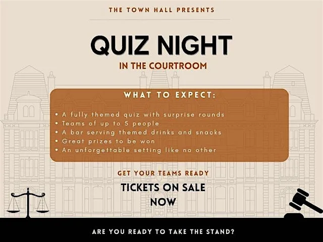 Quiz Night @ The Town Hall at Hanley Town Hall