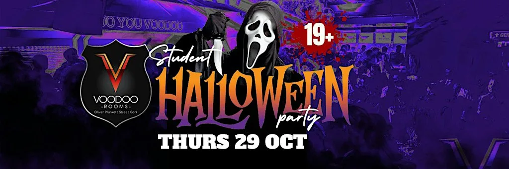 STUDENT HALLOWEEN PARTY @ VOODOO ROOMS OCT 29TH at Voodoo Rooms