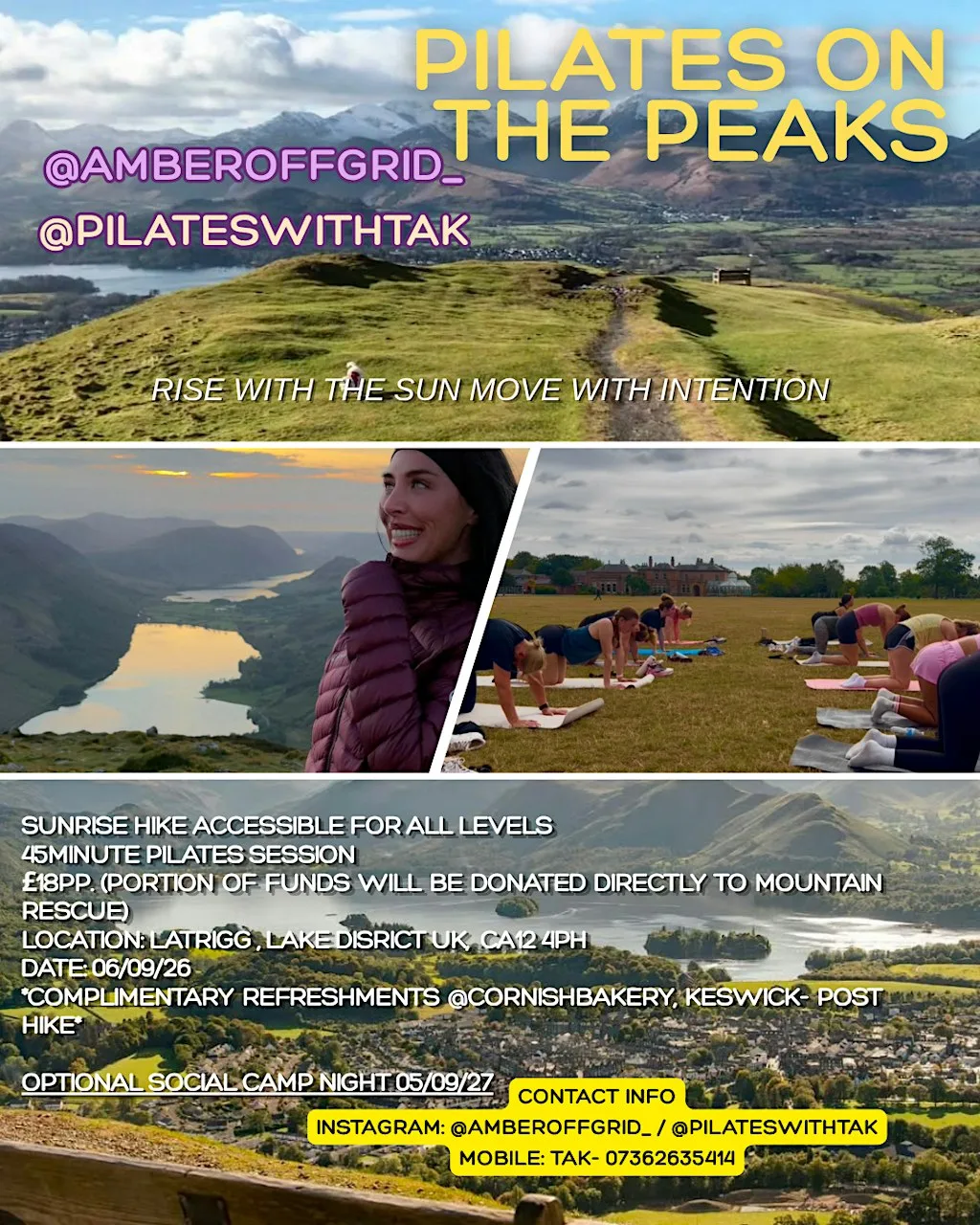 Pilates in the Peaks at Keswick