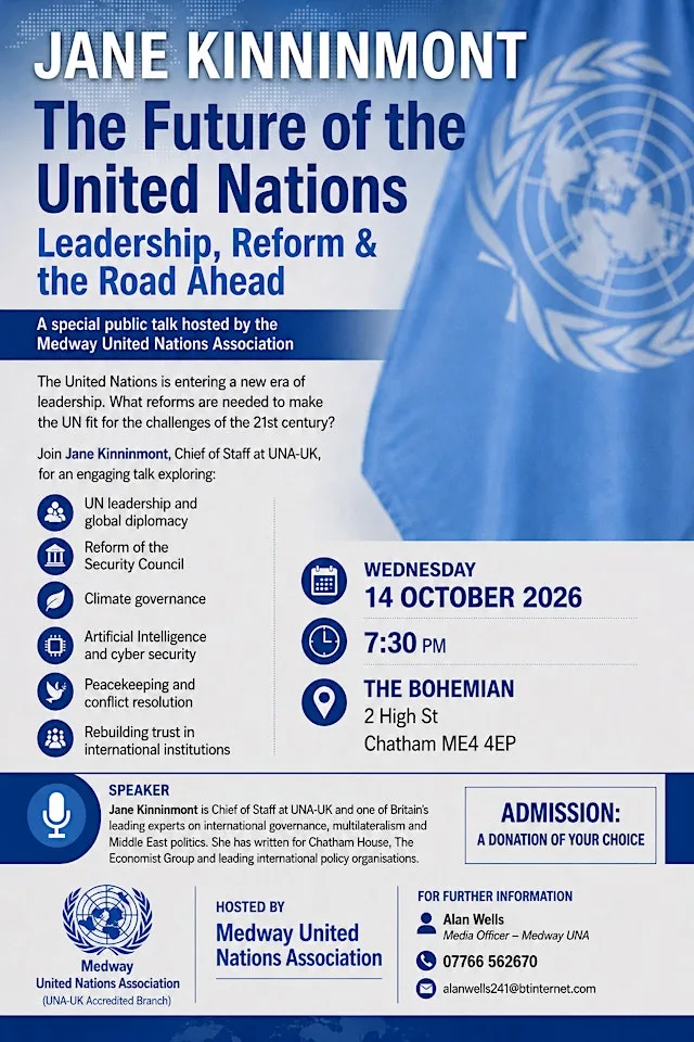 The Future of the United Nations, Leadership, Reform and the Road Ahead at The Bohemian