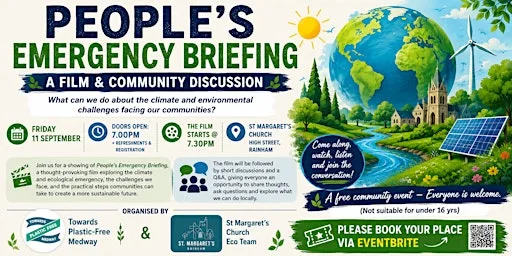 PEOPLE'S EMERGENCY BRIEFING - A Film and Community Discussion. at St Margaret's Church, Rainham