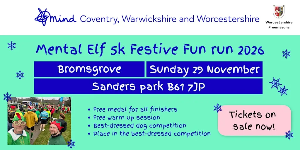 Mental Elf 2026 Festive Fun Run - Bromsgrove at Sanders Park