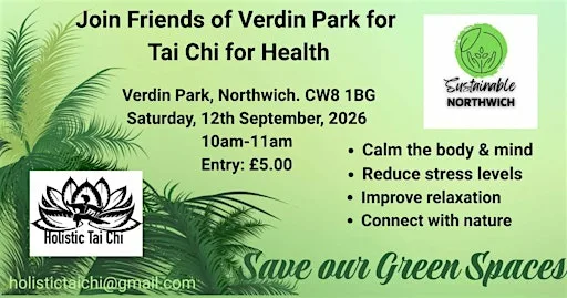 Holistic Tai Chi for Health and Wellbeing at Verdin Park